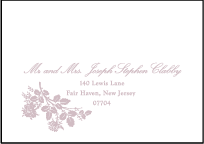 Tuileries Letterpress Reply Envelope Design Small