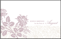 Tuileries Letterpress Reply Postcard Front Design Small