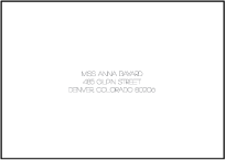 Typology Letterpress Reply Envelope Design Small