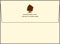 Under the Tree Letterpress Envelope Design Small