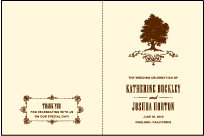 Under the Tree Letterpress Program Design Small