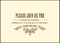 Under the Tree Letterpress Reception Design Small
