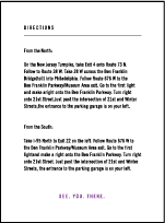 Unique Minimes Letterpress Direction Design Small