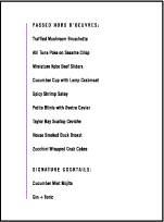 Unique Minimes Letterpress Menu Design Small