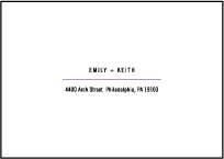 Unique Minimes Letterpress Reply Envelope Design Small