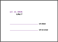 Unique Minimes Letterpress Reply Design Small