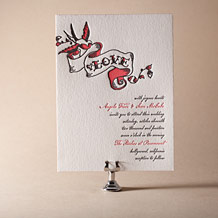 Urban Ink Letterpress Invitation Design Small