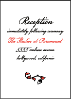 Urban Ink Letterpress Reception Design Small