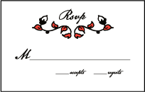 Urban Ink Letterpress Reply Postcard Front Design Small