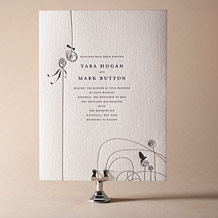 Urbanity Letterpress Invitation Design Small