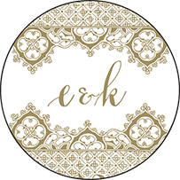 Ursula Letterpress Coaster Design Small