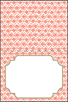 Ursula Letterpress Placecard Fold Design Small