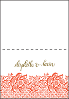 Ursula Letterpress Thank You Card Fold Design Small