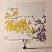 Vendage Letterpress Invitation Design Small