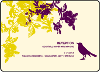 Vendage Letterpress Reception Design Small