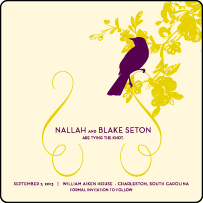 Vendage Letterpress Save The Date Design Small