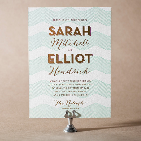 Viceroy Letterpress Invitation Design Small