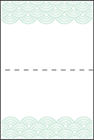 Viceroy Letterpress Placecard Fold Design Small