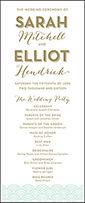 Viceroy Letterpress Program Tea Design Small