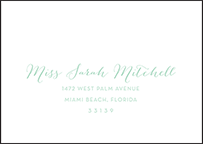 Viceroy Letterpress Reply Envelope Design Small
