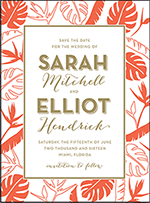 Viceroy Letterpress Save The Date Design Small