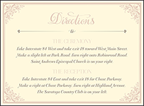 Victorian Elegance Letterpress Direction Design Small