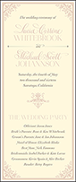 Victorian Elegance Letterpress Program Tea Design Small