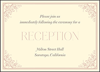 Victorian Elegance Letterpress Reception Design Small