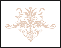 Victorian Elegance Letterpress Stamp Design Small