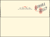 Victrola Letterpress Envelope Design Small
