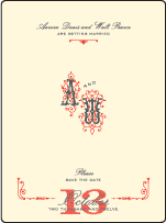 Victrola Letterpress Save The Date Design Small