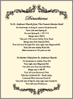 Viennese Waltz Letterpress Direction Design Small