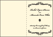 Viennese Waltz Letterpress Program Design Small