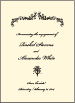 Viennese Waltz Letterpress Save The Date Design Small