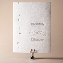 Ville-Marie Letterpress Invitation Design Small