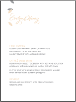 Ville-Marie Letterpress Menu Design Small