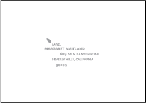 Ville-Marie Letterpress Reply Envelope Design Small