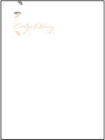 Ville-Marie Letterpress Thank You Card Flat Design Small