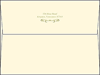 Vintage Apothecary Letterpress Envelope Design Small