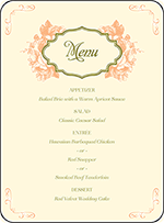 Vintage Apothecary Letterpress Menu Design Small
