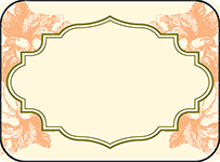 Vintage Apothecary Letterpress Placecard Flat Design Small