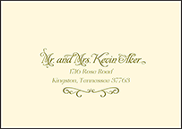 Vintage Apothecary Letterpress Reply Envelope Design Small