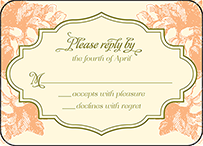 Vintage Apothecary Letterpress Reply Design Small