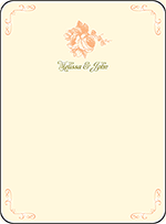 Vintage Apothecary Letterpress Thank You Card Flat Design Small