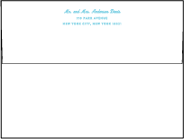 Vintage Beach Letterpress Envelope Design Small