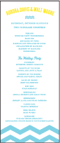 Vintage Beach Letterpress Program Tea Design Small
