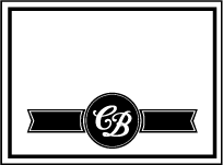 Vintage Charm Letterpress Placecard Flat Design Small