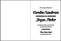 Vintage Charm Letterpress Program Design Small