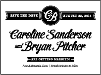 Vintage Charm Letterpress Save The Date Design Small