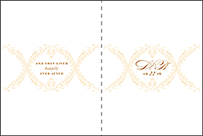 Vintage Garland Letterpress Program Design Small